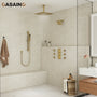 16-Inch Boom Showerhead And 6-Inch Wall Bar Showerhead Deluxe Showerhead Shower System With Slider Bar And 6 Side Sprayers
