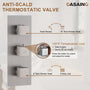 16-Inch Boom Showerhead And 6-Inch Wall Bar Showerhead Deluxe Showerhead Shower System With Slider Bar And 6 Side Sprayers