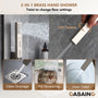 6-Function Luxury Thermostatic Shower System with 64 Color LED Lights & Slide Bar