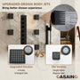 6-Function Luxury Thermostatic Shower System with 64 Color LED Lights & Slide Bar