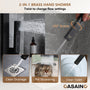 6-Function Luxury Thermostatic Shower System with 64 Color LED Lights & Slide Bar