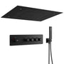 Rrectangular Ceiling-Mounted Thermostatic Shower System with LED Lights
