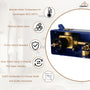 Rrectangular Ceiling-Mounted Thermostatic Shower System with LED Lights