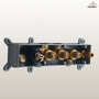 12" Wall-Mounted Thermostatic Shower System with Side Massage Spout