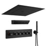 23.6" Luxurious 5-Function Ceiling-Mounted Thermostatic Shower System with Neck Spa Outlet