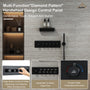 23.6" Luxurious 5-Function Ceiling-Mounted Thermostatic Shower System with Neck Spa Outlet
