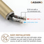 Stand Alone Brass Tub Faucet Waterfall Freestanding Bathtub Filler with Hand Shower