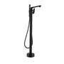 Stand Alone Brass Tub Faucet Waterfall Freestanding Bathtub Filler with Hand Shower