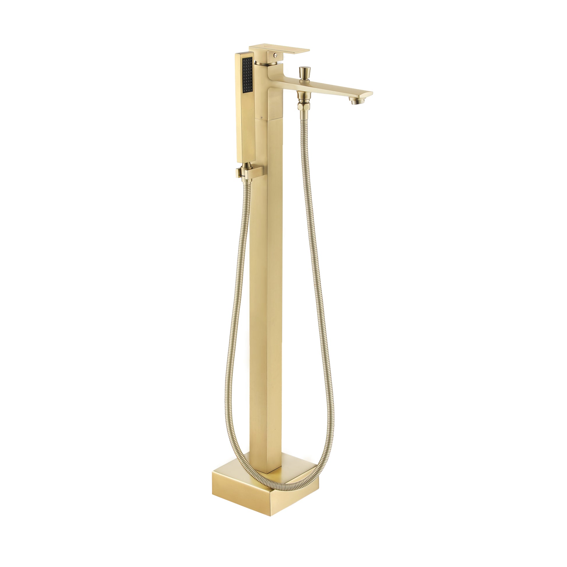 Freestanding Bathtub Faucet with Waterfall Bath Spout and Hand Shower