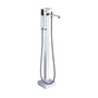 Waterfall Freestanding Bathtub Faucet with Hand Shower in Matte Black, Chrome Plated, Brushed Nickel, Brushed Gold