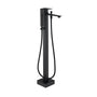 Waterfall Freestanding Bathtub Faucet with Hand Shower in Matte Black, Chrome Plated, Brushed Nickel, Brushed Gold