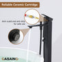 Waterfall Freestanding Bathtub Faucet with Hand Shower in Matte Black, Chrome Plated, Brushed Nickel, Brushed Gold