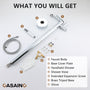 Freestanding Tub Faucet Floor Mounted Tub Filler with 150mm Handheld Hose
