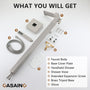 Free Standing Tub Filler Brass Bathtub Faucet with Hand Held Shower
