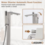 Free Standing Tub Filler Brass Bathtub Faucet with Hand Held Shower