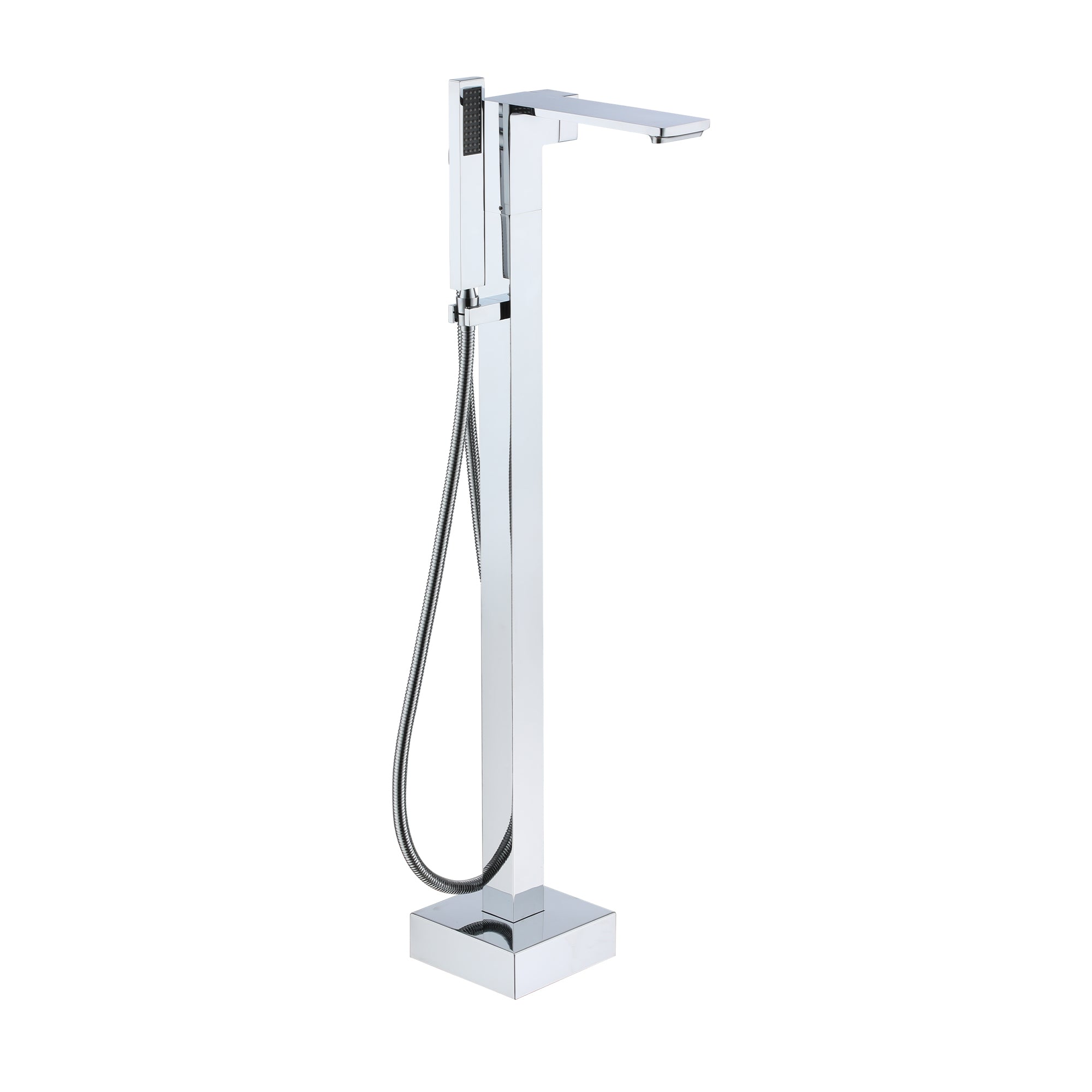Free Standing Tub Filler Brass Bathtub Faucet with Hand Held Shower