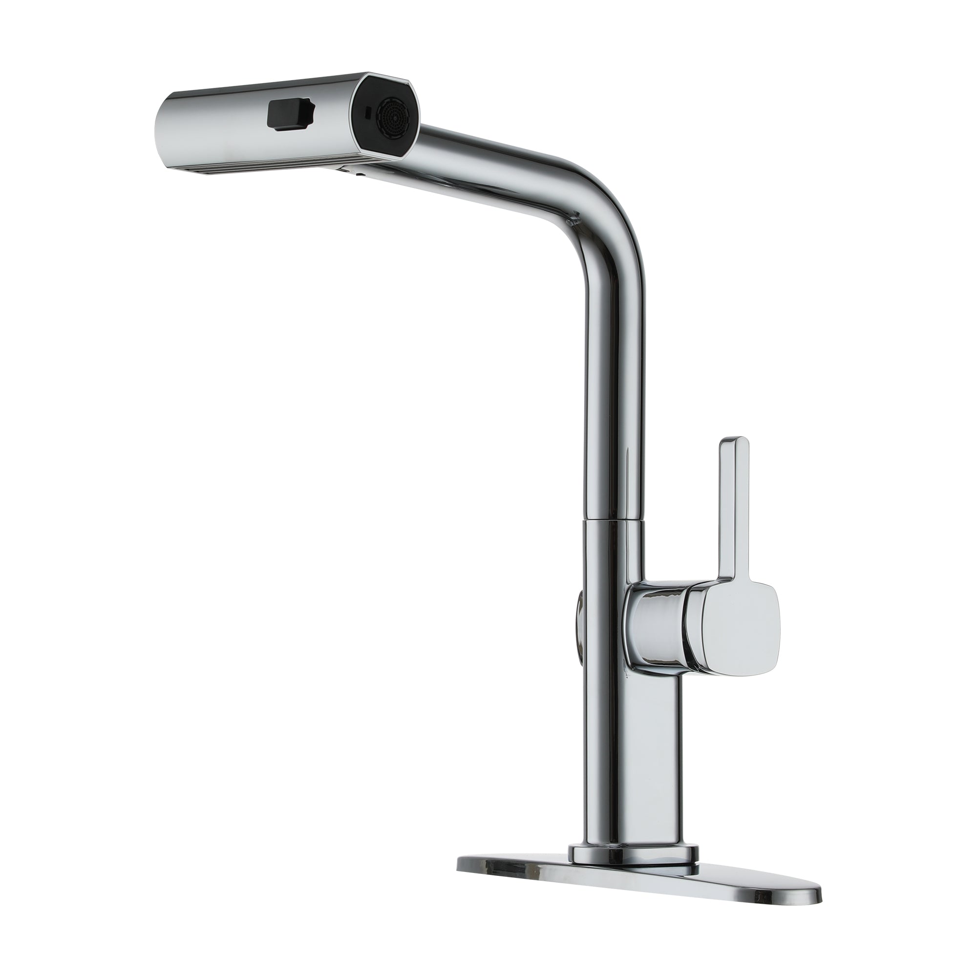 Single Handle Pull-Out Kitchen Faucet with 3 Functions Spray