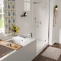 3-Handle 5 Holes Deck-Mounted Bathtub Faucet with Handheld Shower
