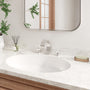 Modern Design 2-Handle Centerset Bathroom Faucet with Pop-up Drain