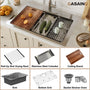 CASAINC 33 inch Stainless Steel Topmount Workstation Kitchen Sink