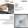CASAINC 31 inch SUS304 Stainless Steel Double Bowl Undermount Workstation Kitchen Sink 18 gauge