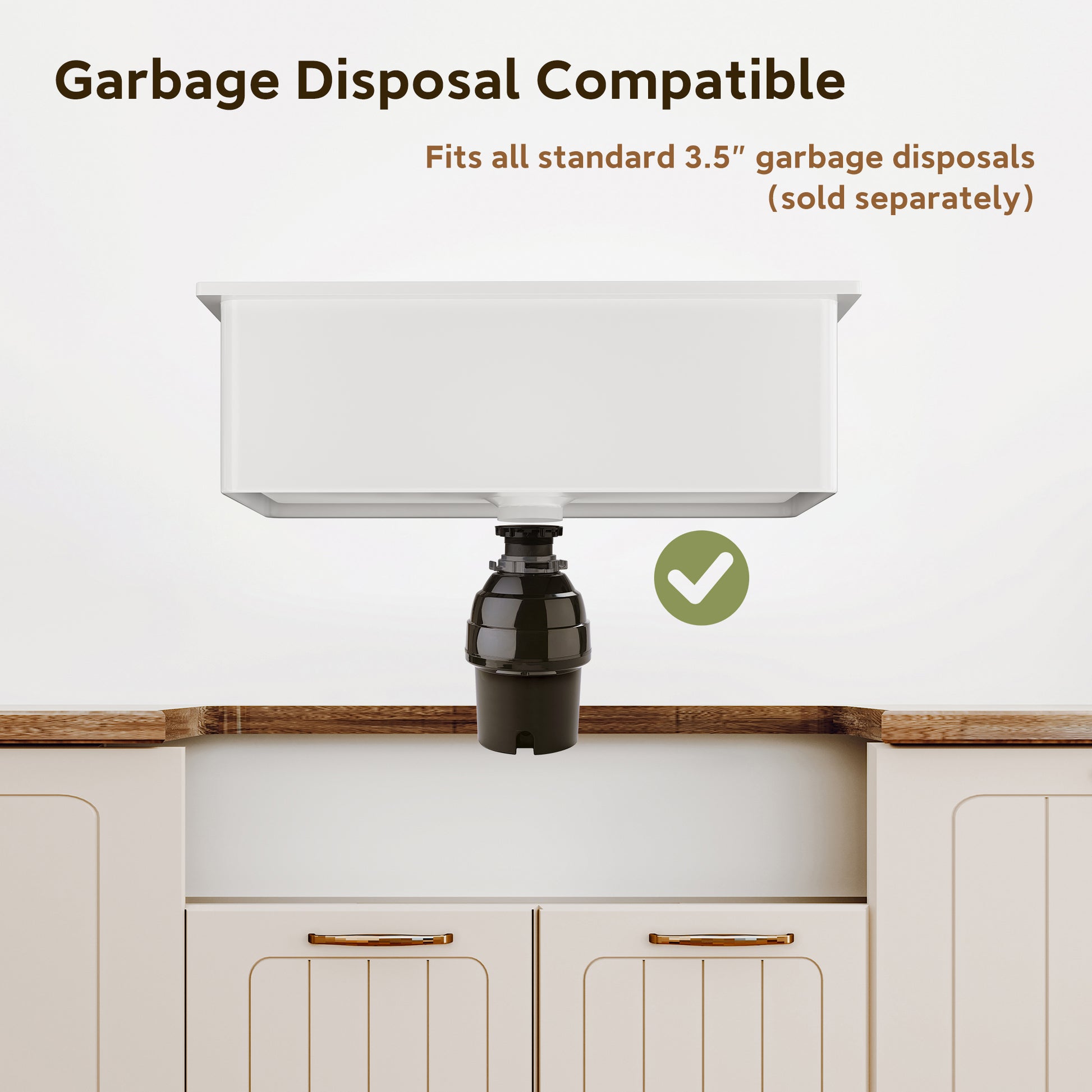 33-Inch Fireclay Top-Mount Farmhouse Sink with Workstation Accessories