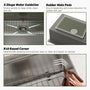 copy Stainless Steel Workstation Sink & Faucet Set black
