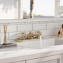 8" 3-Hole Brushed Gold Widespread Bathroom Sink Faucet with 2 Handles