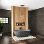 65" Luxurious Solid Surface Oval Freestanding Soaking Bathtub Matte Black, Matte Grey - Monaco