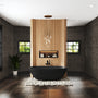 65" Luxurious Solid Surface Oval Freestanding Soaking Bathtub Matte Black, Matte Grey - Monaco