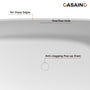 67" Adult-Sized Freestanding Soaking Tub with Raised Pedestal in Matte White, Crafted in Solid Surface Stone(With/without Bathtub Faucet)