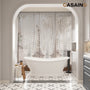 67" Freestanding Solid Surface Stone Bathtub - Matte White Finish, Center Drain, cUPc Certified, Double-Ended High-Back Design(With/without Tub Faucet)
