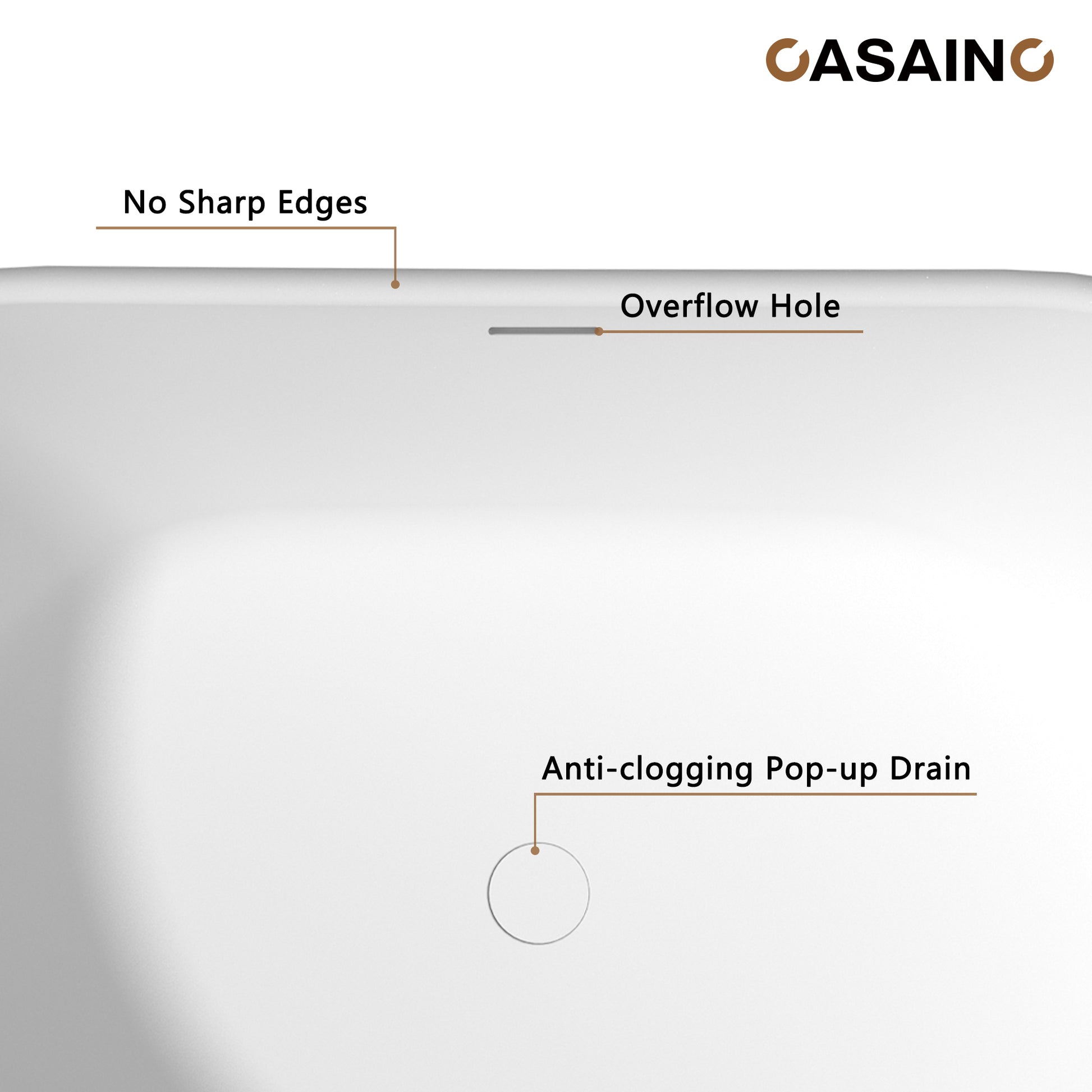 56"/65"/71" Solid Surface Stone Freestanding Tub - Soak in Style with Matte White Finish, Center Drain, and cUPc Certification(With/without Bathtub Faucet)