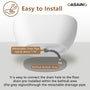56"/65"/71" Solid Surface Stone Freestanding Tub - Soak in Style with Matte White Finish, Center Drain, and cUPc Certification(With/without Bathtub Faucet)