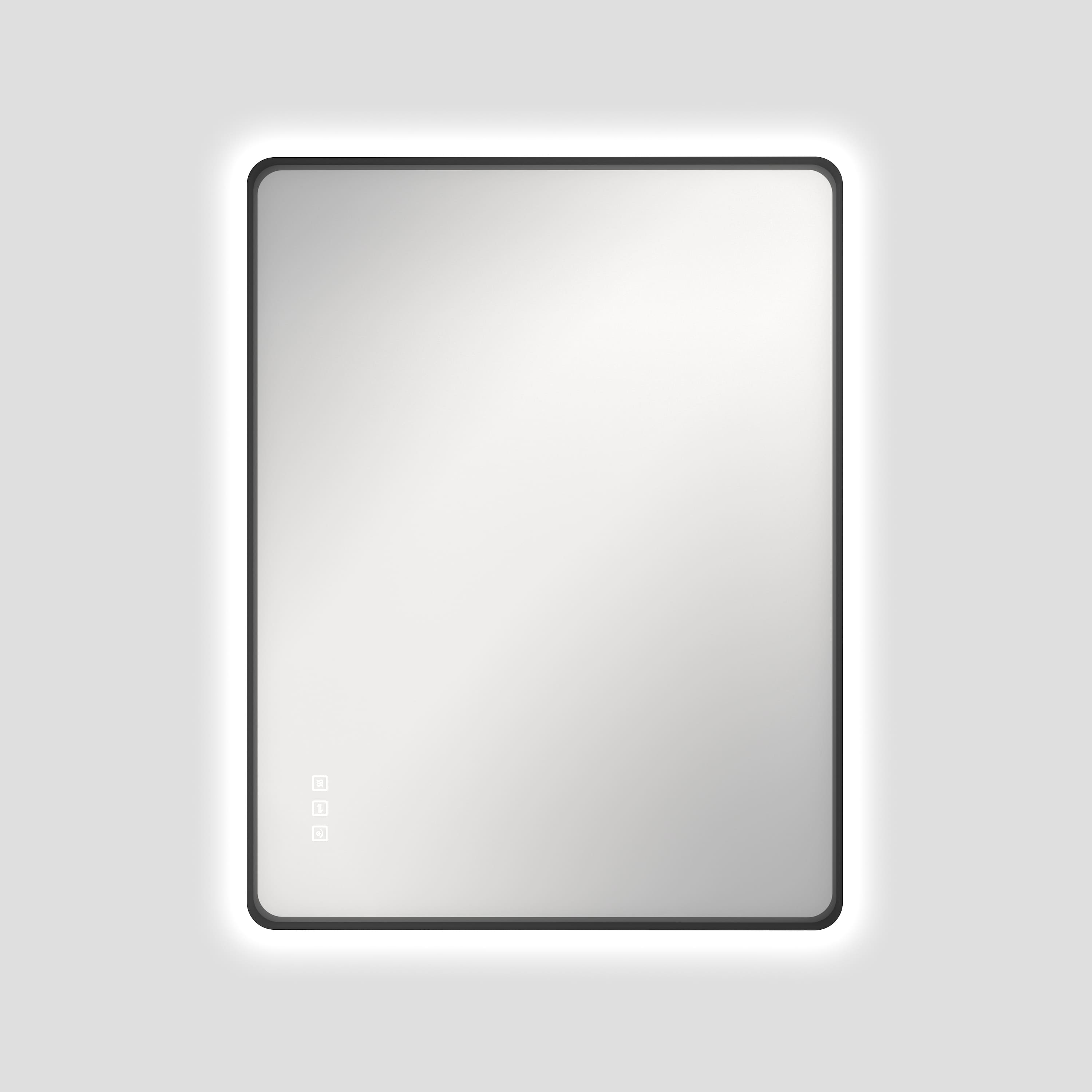 Modern LED Bathroom Mirror with 360° Ambient Lighting and Slim Framed Design