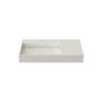 36 in. Wall-Mounted Solid Surface Bathroom Sink with Single Faucet Hole