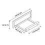 18-Inch Wall-Mounted Solid Surface Basin Sink with Black Bracket