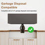27 in. Undermount Single Bowl Fireclay Kitchen Sink with Grid and Drainer With cUPC Certified, in Glossy White/Matte Black/Matte Gray