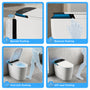 Luxe Smart  Bidet Toilet with Integrated Tank，Built-in Deodorizer Remote Control and LED Display, White
