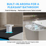 Luxe Smart  Bidet Toilet with Integrated Tank，Built-in Deodorizer Remote Control and LED Display, White