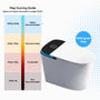 Luxe Smart  Bidet Toilet with Integrated Tank，Built-in Deodorizer Remote Control and LED Display, White