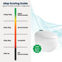 Luxe Smart Toilet with Tank，Auto Open & Close and Easy-Clean Surface, White/Black