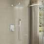 10" Wall Mounted Dual Shower Head Shower System with Hand Shower