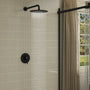 10" Wall Mount Round Single Function Shower Faucet Rain Shower System