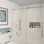 10" Ceiling Mount Dual Shower Heads Shower System With Slide Bar