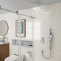 10" Ceiling Mount Dual Shower Heads Shower System With Slide Bar