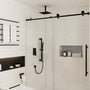 10" Ceiling Mount Dual Shower Heads Shower System With Slide Bar