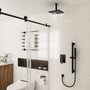 10" Ceiling Mount Dual Shower Heads Shower System With Slide Bar