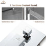 10" Wall Mount Rain Shower Shower System With Hand Shower & Slide Bar