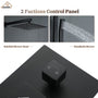 10" Wall Mount Rain Shower Shower System With Hand Shower & Slide Bar